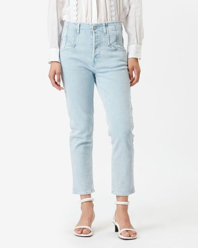 Niliane slim pants - 하늘색 - Woman - 3