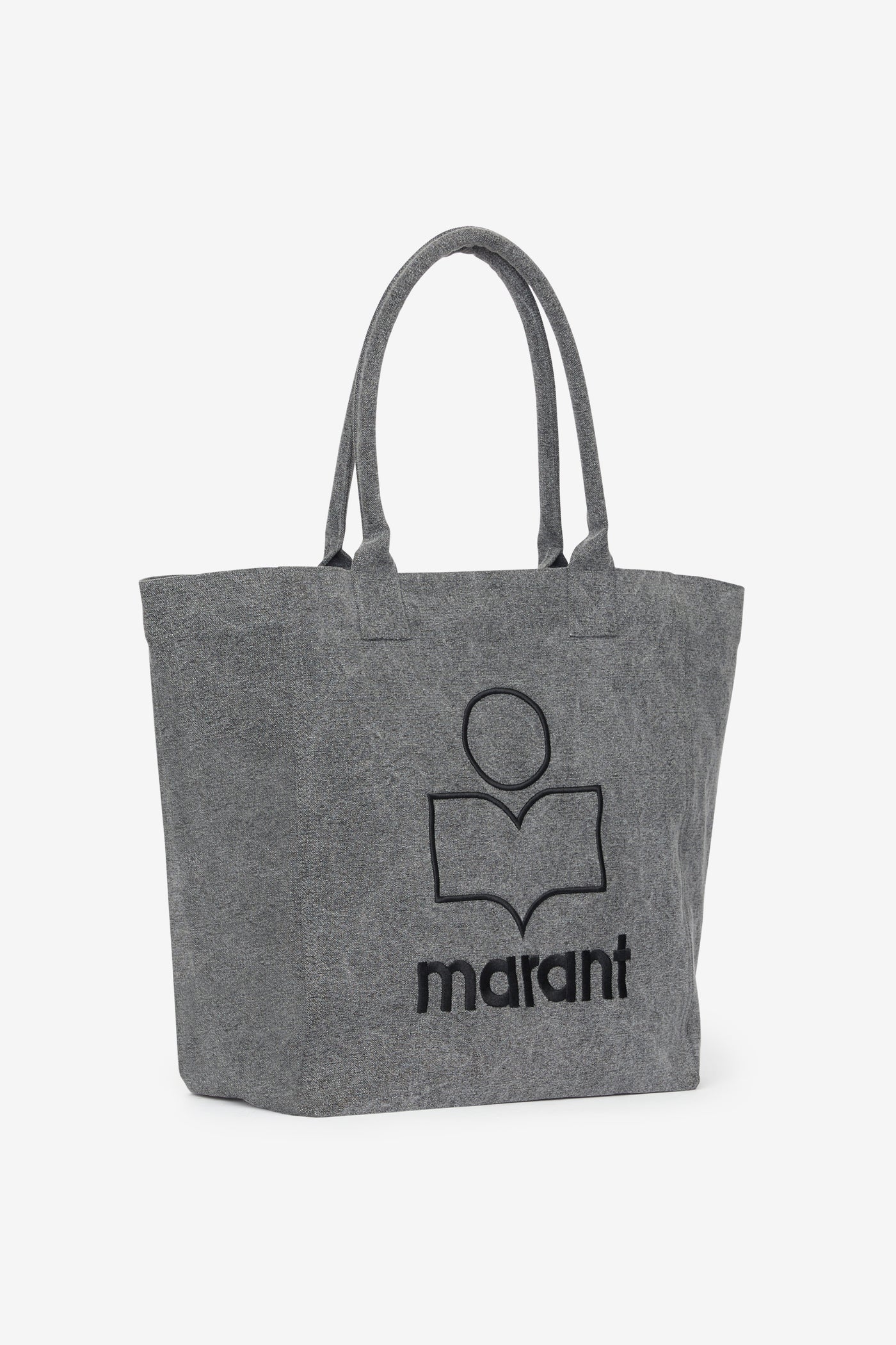 Sac cabas à logo en coton délavé yenky - Gris - Woman - 3