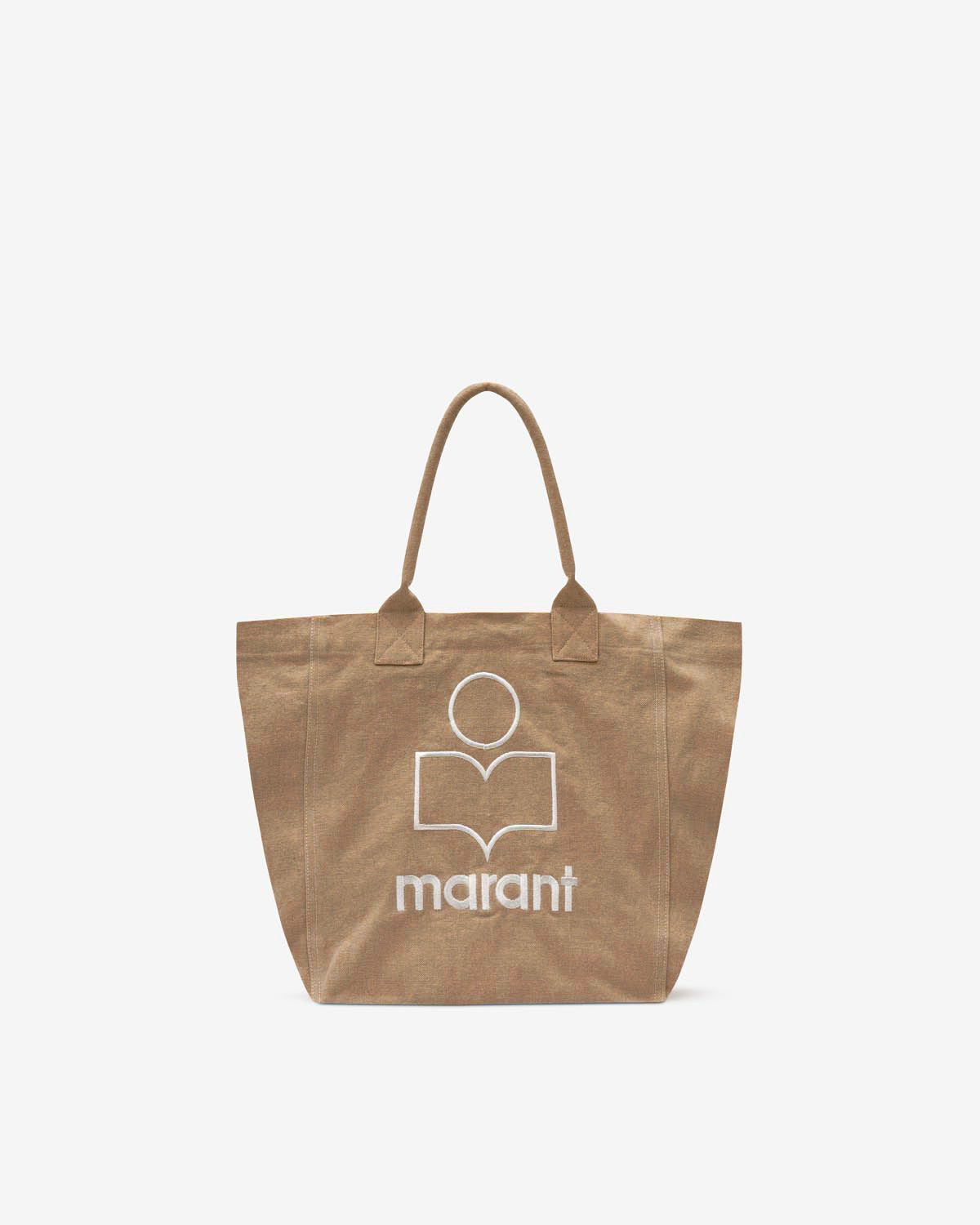 Yenky canvas tote bag with embroidered logo - Beige - Woman - 1