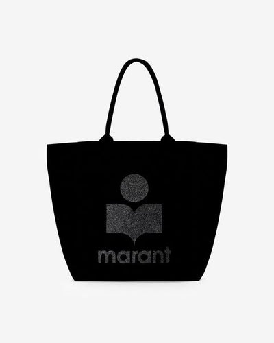 Borsa tote yenky in tela con logo ricamato - Nero - Woman - 6