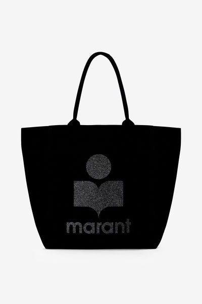 Bolso tote yenky de lona con logotipo bordado - Negro - Woman - 6