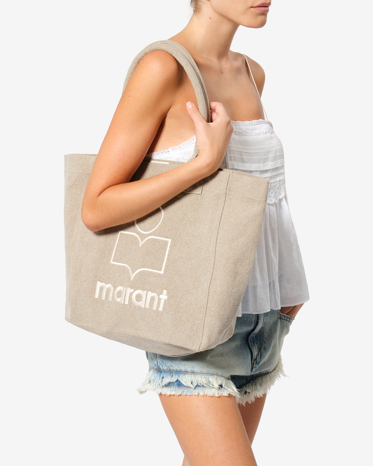 YENKY SMALL BAG Woman beige | ISABEL MARANT Official online store