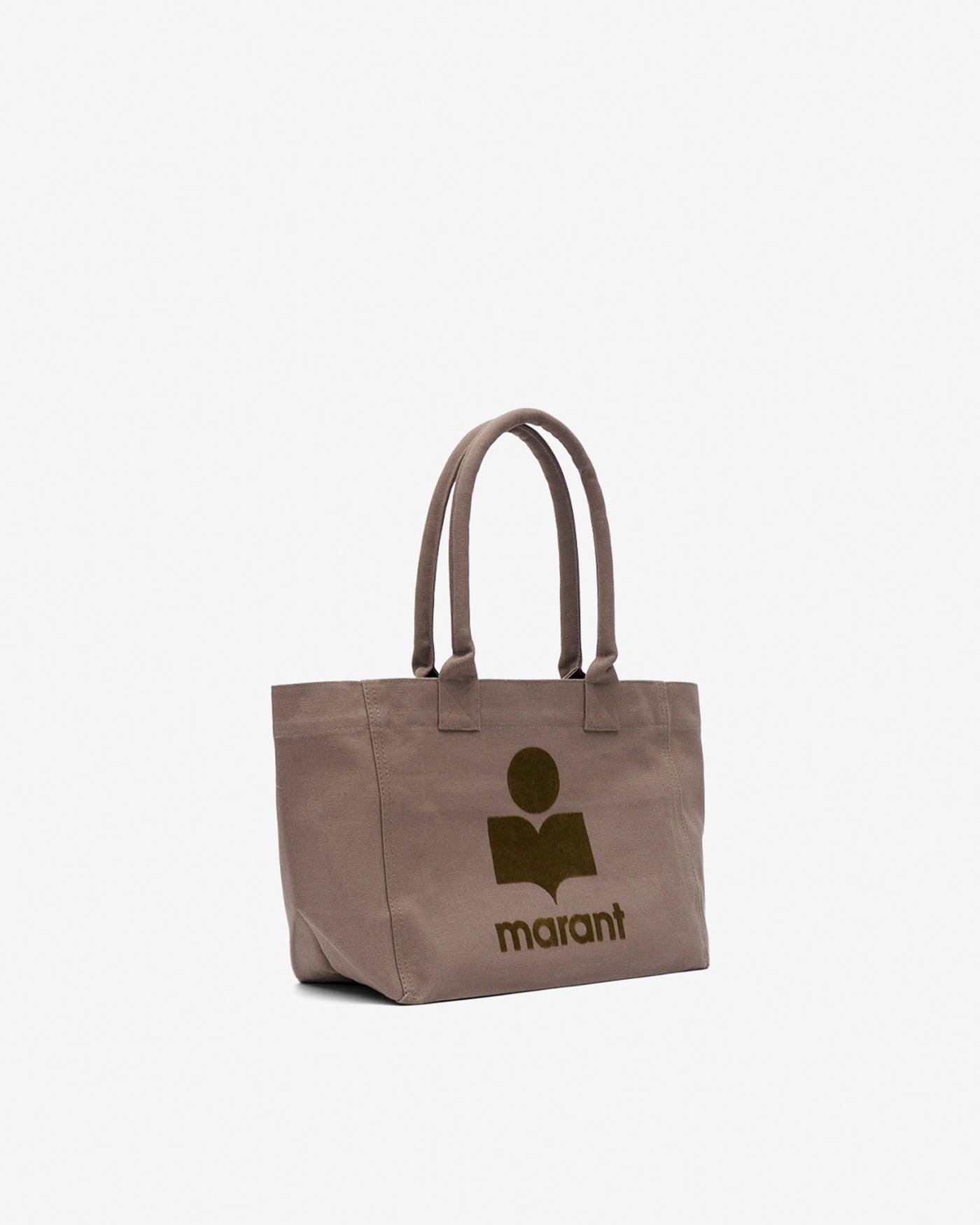 Yenky zipped faded cotton bag with logo - Khaki - Woman - 5