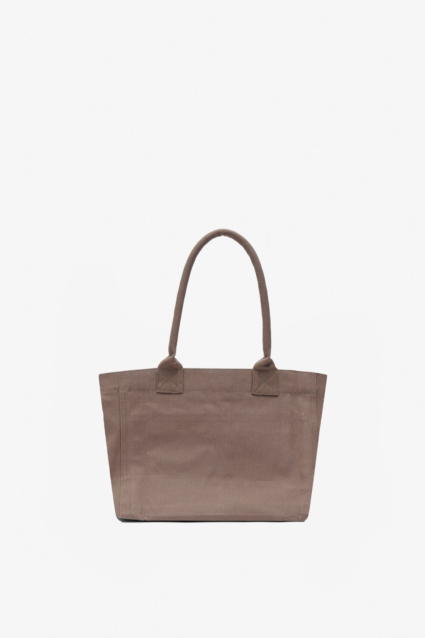 Yenky zipped faded cotton bag with logo - Khaki - Woman - 2