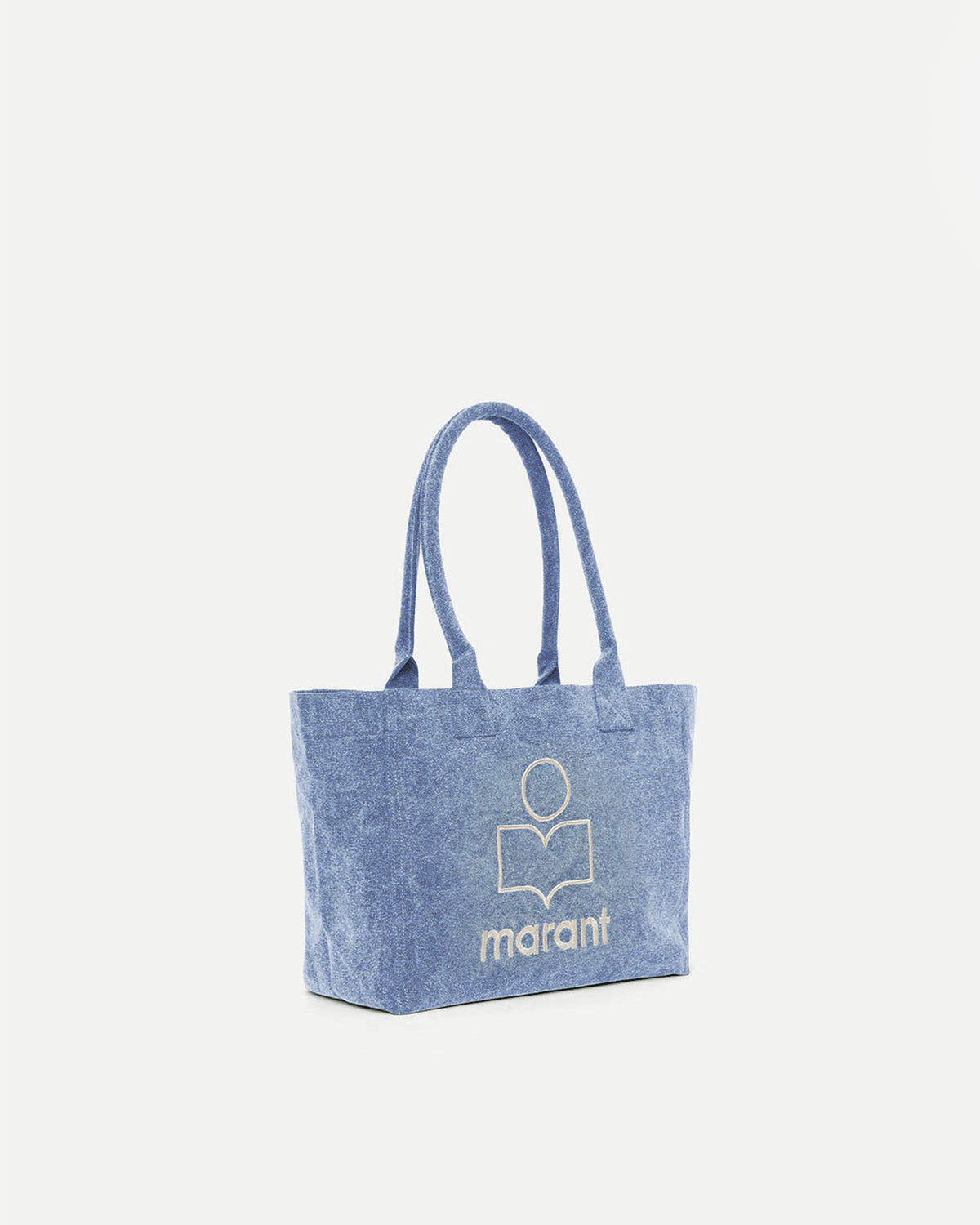 Bolso tote con logotipo de algodón lavado yenky zipped - Azul - Woman - 5