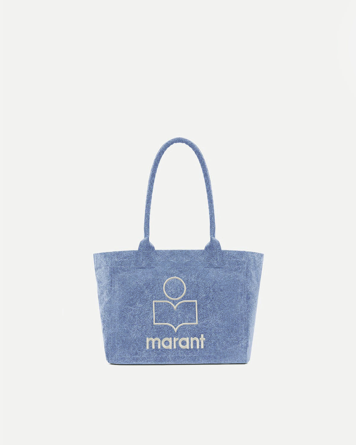 Bolso tote con logotipo de algodón lavado yenky zipped - Azul - Woman - 1