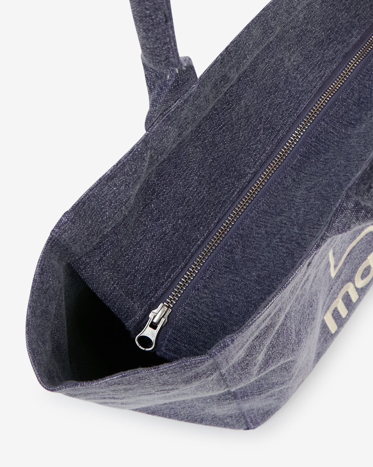 Bolso tote yenky zipped de lona de algodón - Faded purple - Woman - 3