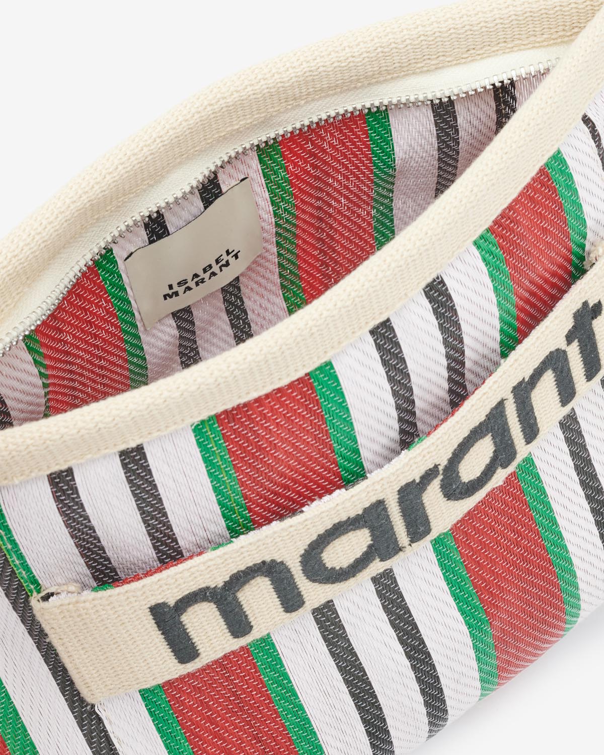 Pwoden striped pouch bag - Rosso - Woman - 5