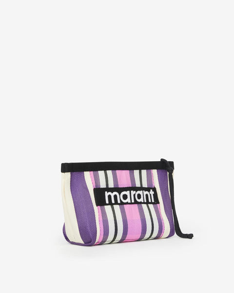 クラッチバッグ Powden Ge Clutch - Isabel Marant - Nylon - Black POWDEN クラッチバッグ 女性 black-white | ISABEL MARANT 公式