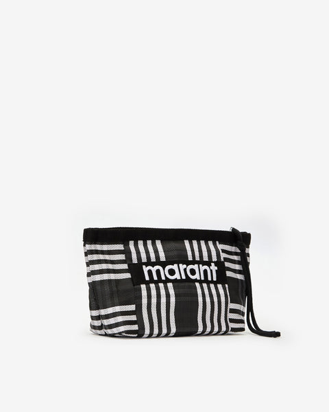 【関税込み】Powden Ge Clutch - Isabel Marant - Nylon - Black 23PPO0001FA-A1X17M-BKWH-