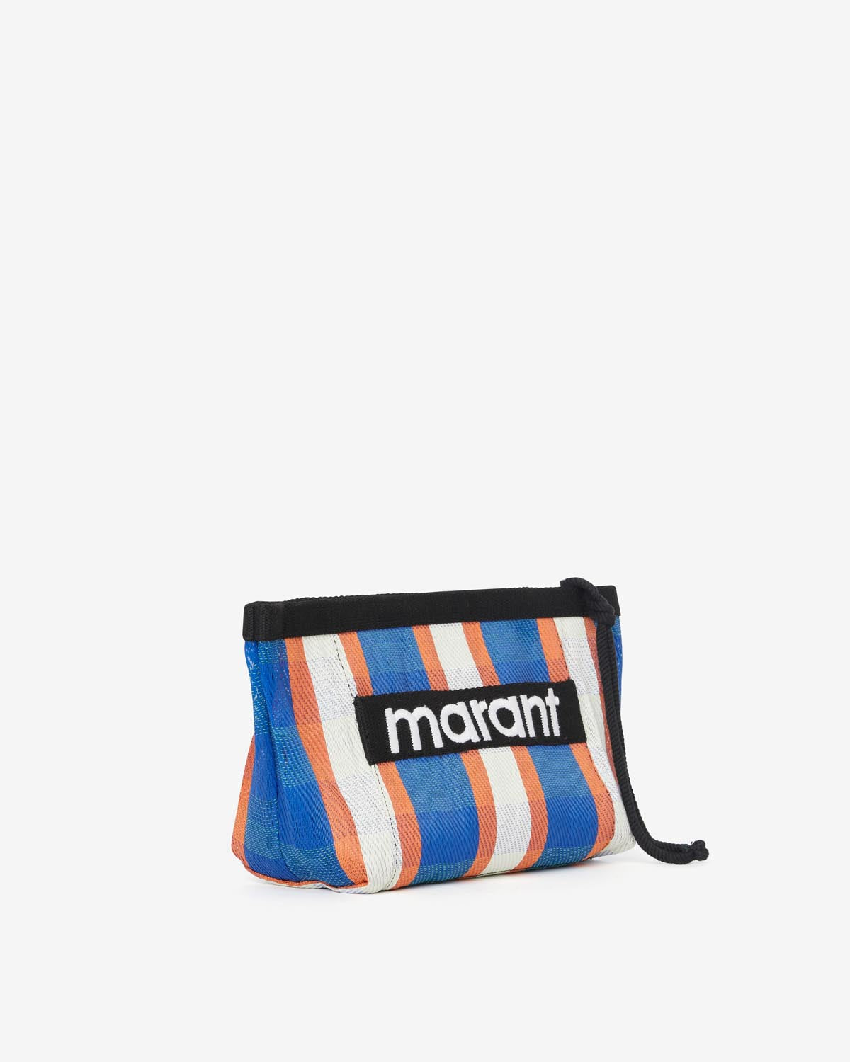 Powden striped clutch bag - White-blue-orange - Woman - 4