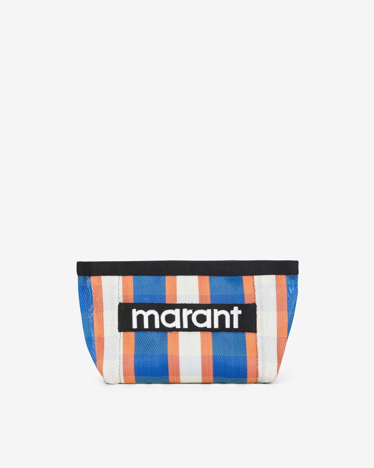 Powden striped clutch bag - White-blue-orange - Woman - 1