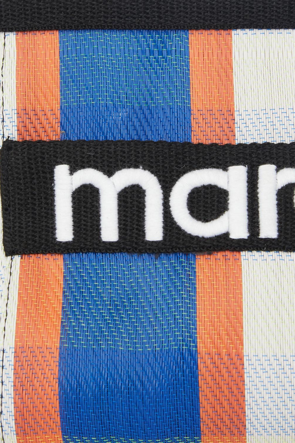 Powden striped clutch bag - White-blue-orange - Woman - 3