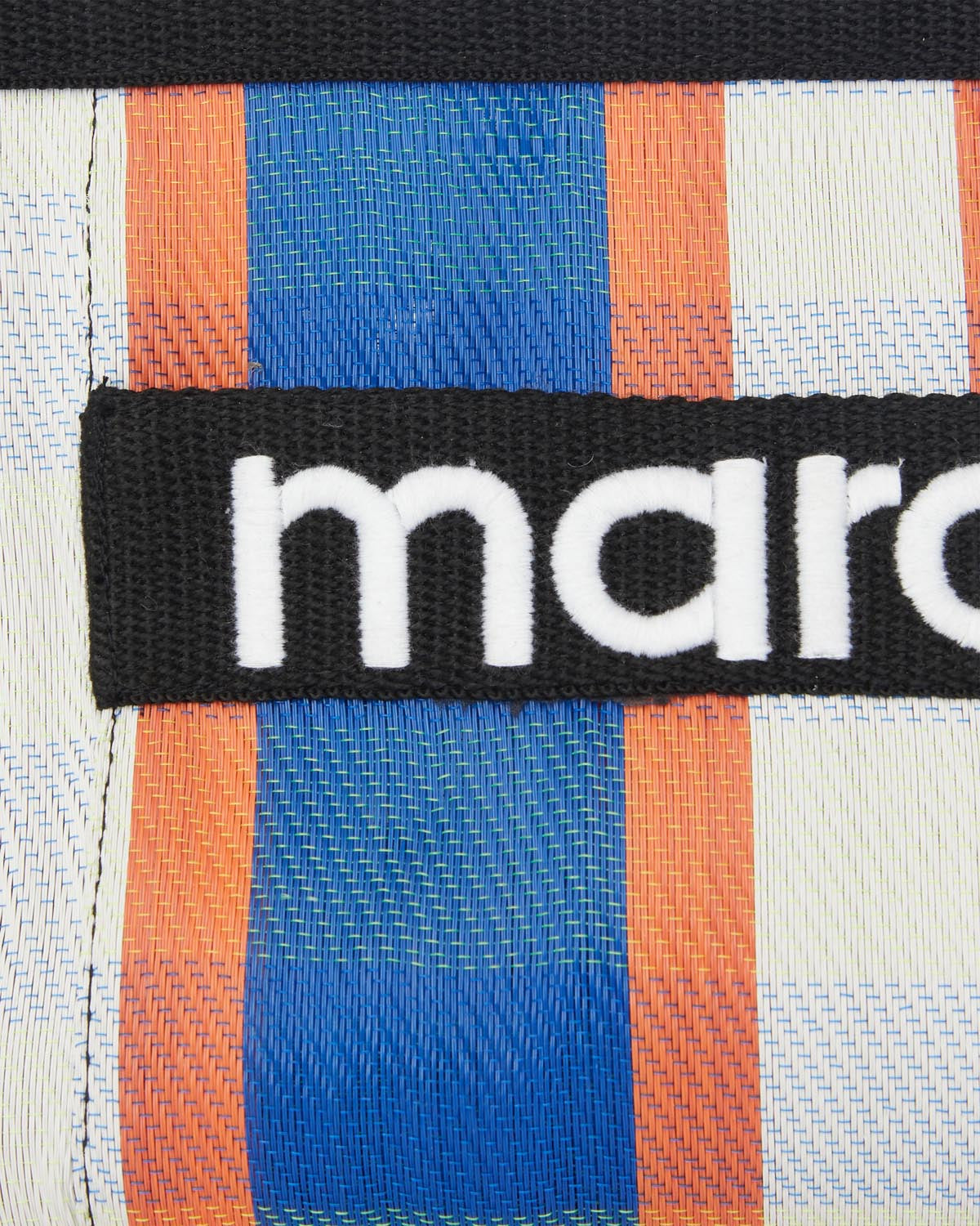 Powden striped clutch bag - White-blue-orange - Woman - 3