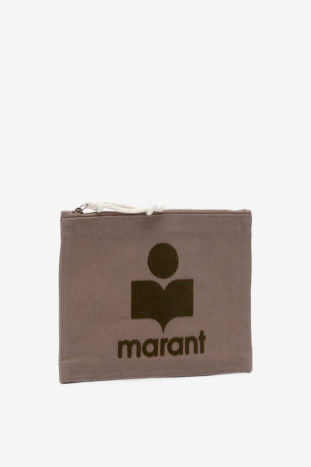 Cartera netia de algodón lavado con logotipo - Caqui - Woman - 3