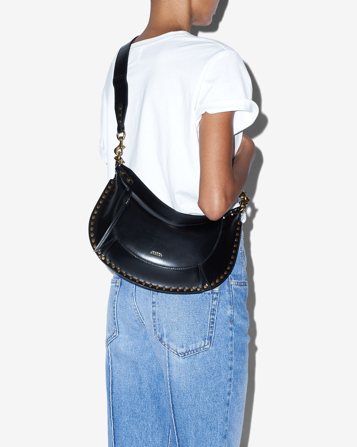 나오코(naoko) 스터드 디테일 가죽 백 - 검은색 - Woman - 14