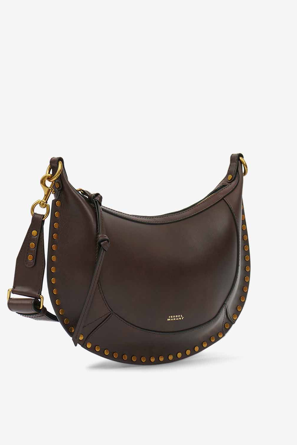 Bolso de mano y hombro de piel de becerro naoko - Chocolate - Woman - 5