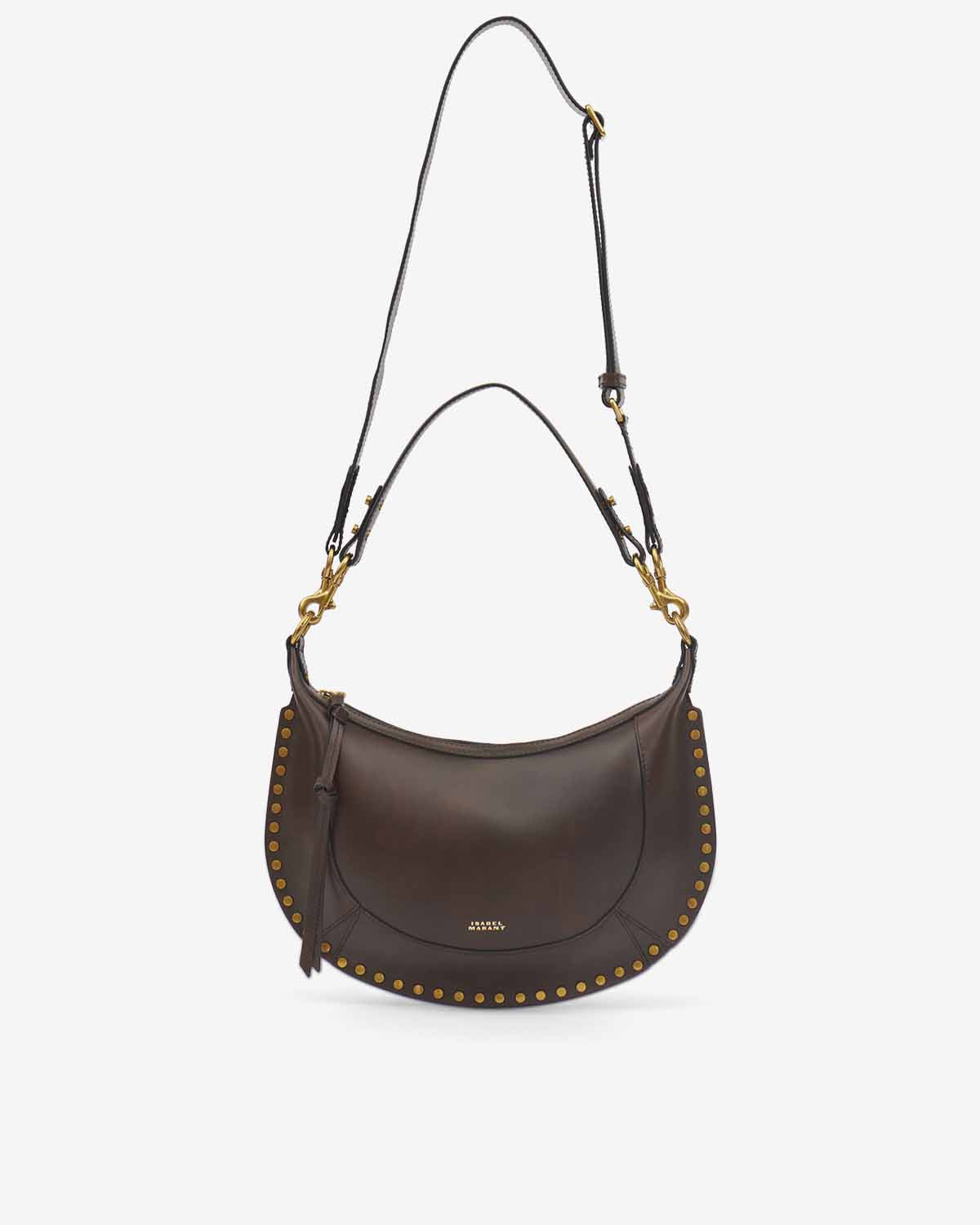 Bolso de mano y hombro de piel de becerro naoko - Chocolate - Woman - 6