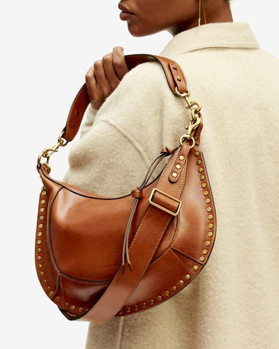 Naoko studded leather bag - Cognac - Woman - 7