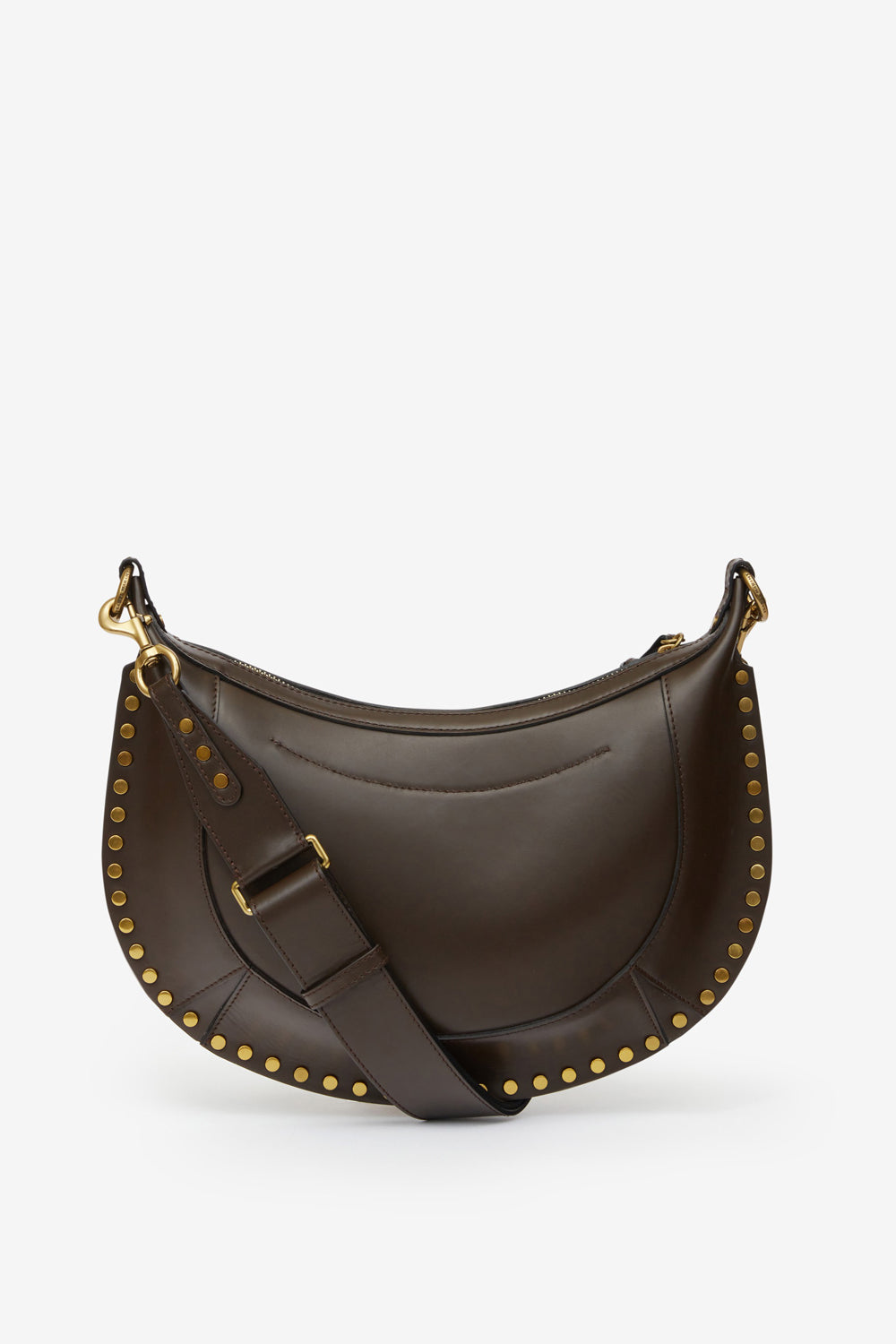 Sac en cuir à clous naoko - Marron foncé - Woman - 3