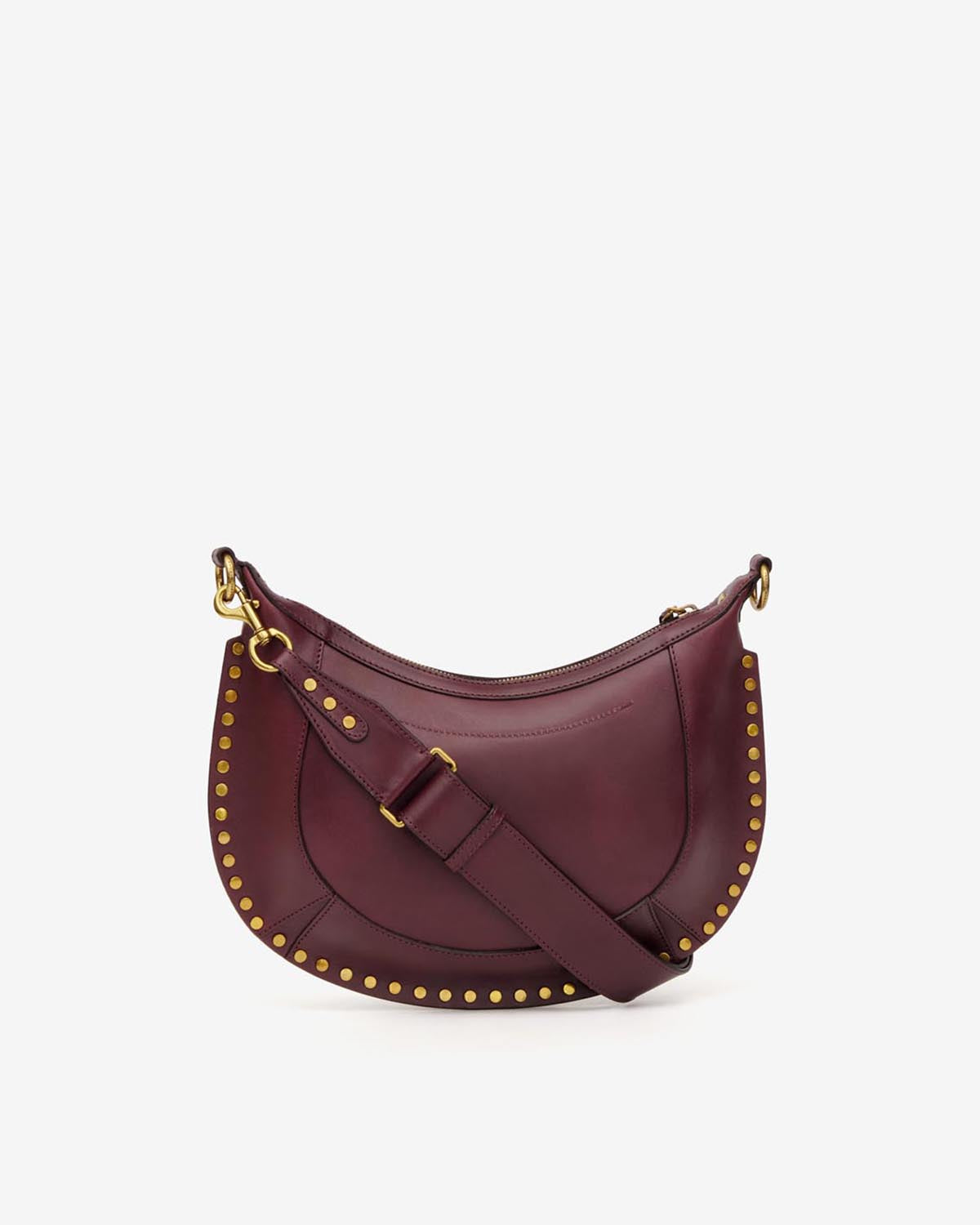 Naoko studded leather bag - Burgundy - Woman - 2