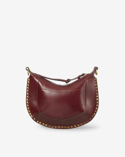 Naoko studded leather bag - Burgundy - Woman - 3