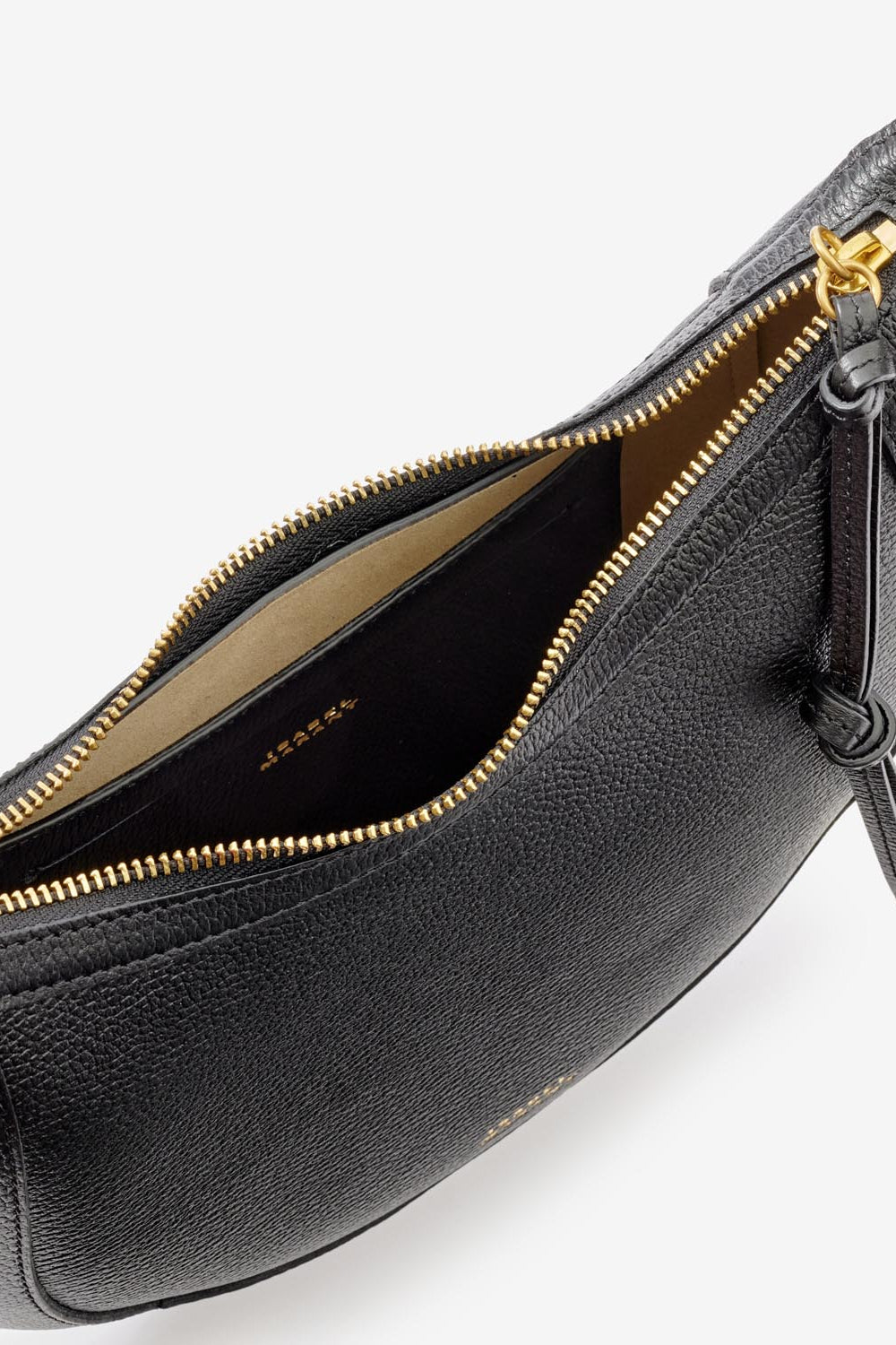 Genarbte ledertasche mit nieten naoko - Schwarz - Woman - 4