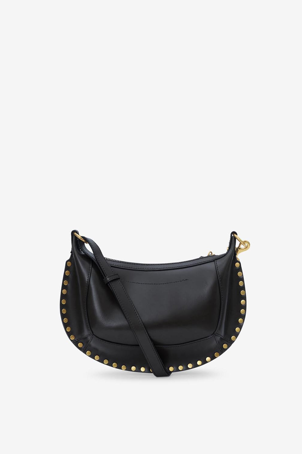 Oskan moon shoulder bag in soft leather - Black - Woman - 3