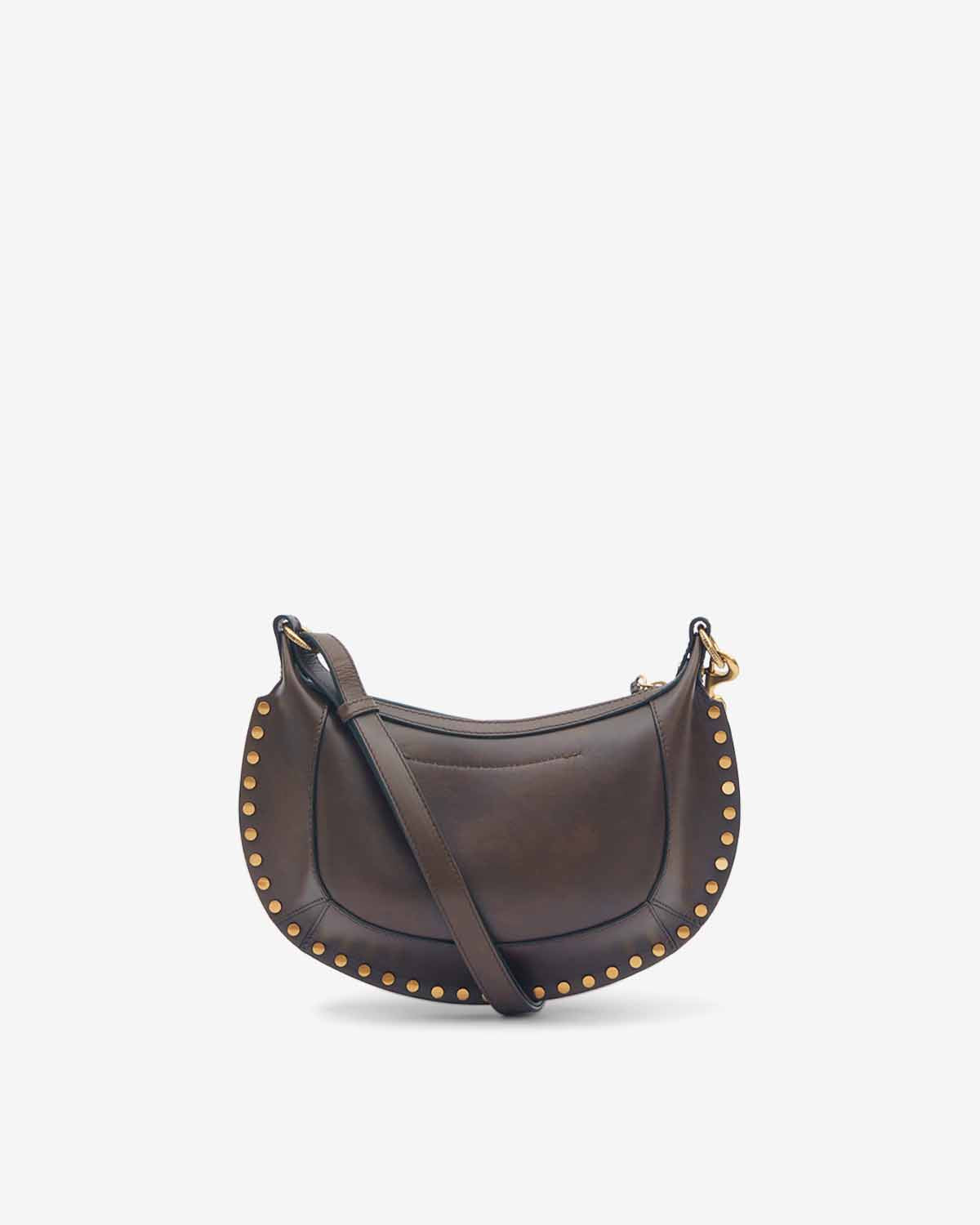Borsa oskan moon in pelle di vitello da portare a spalla - Chocolate - Woman - 2