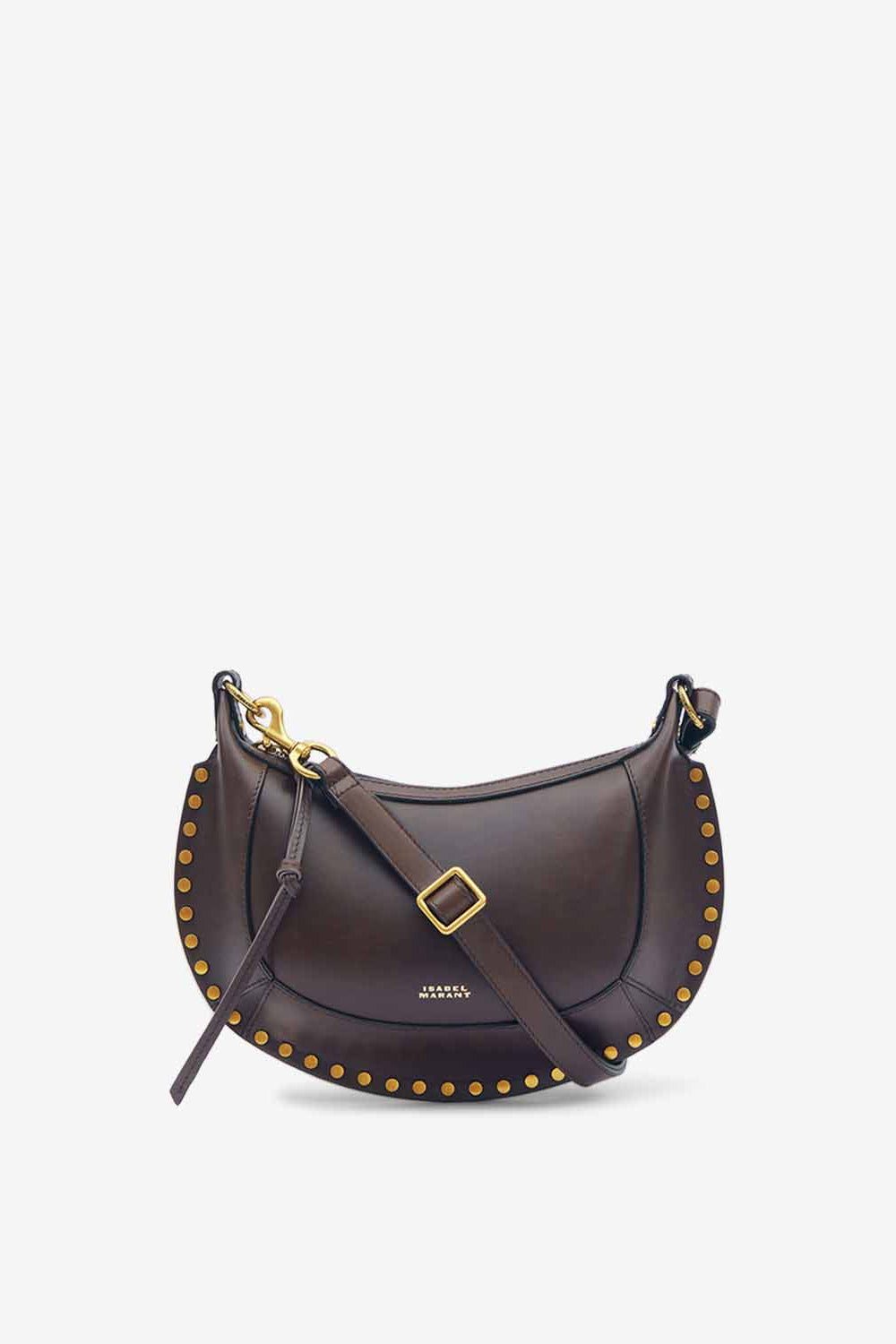 Bolso de hombro de piel de becerro oskan moon - Chocolate - Woman - 1
