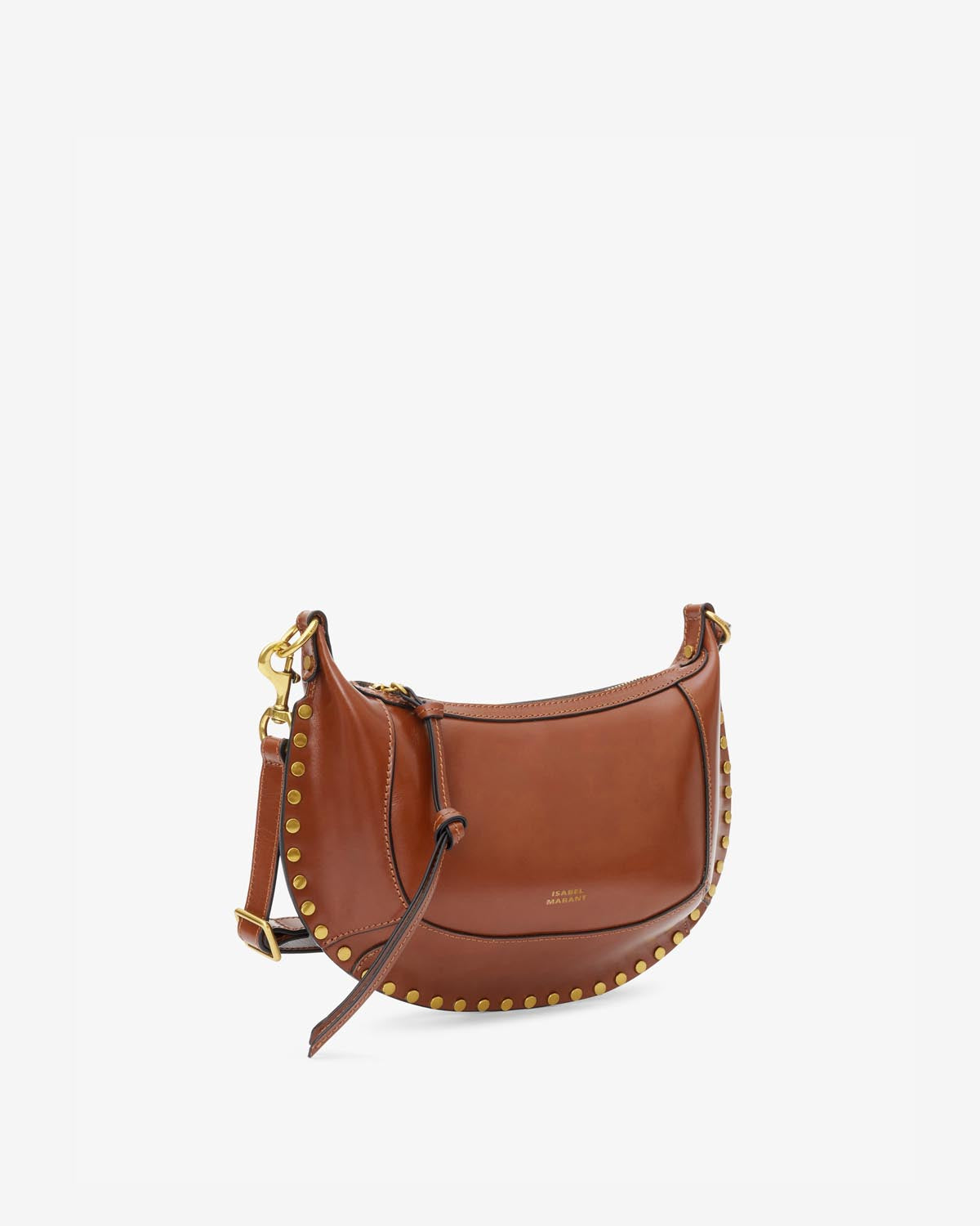 Bolso de hombro de piel oskan moon - Cognac - Woman - 5