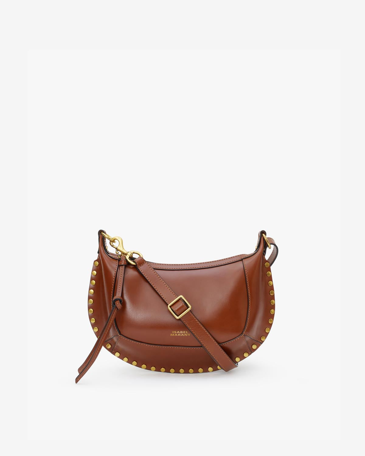 Bolso de hombro de piel oskan moon - Cognac - Woman - 1