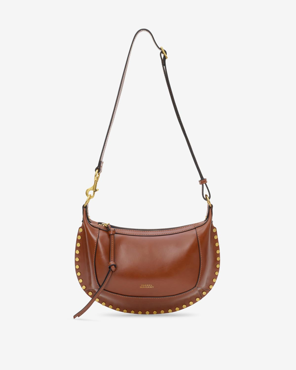 Bolso de hombro de piel oskan moon - Cognac - Woman - 6