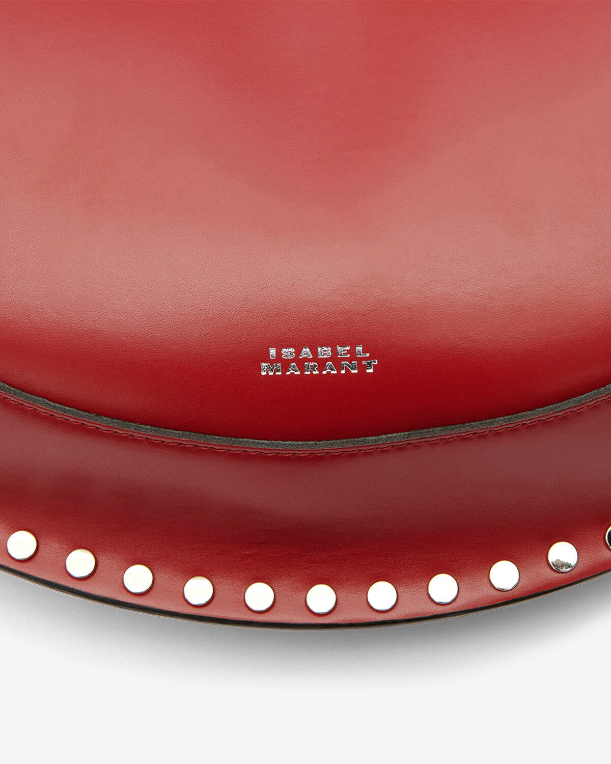 Bolso de hombro de cuero suave oskan moon - Deep red - Woman - 3