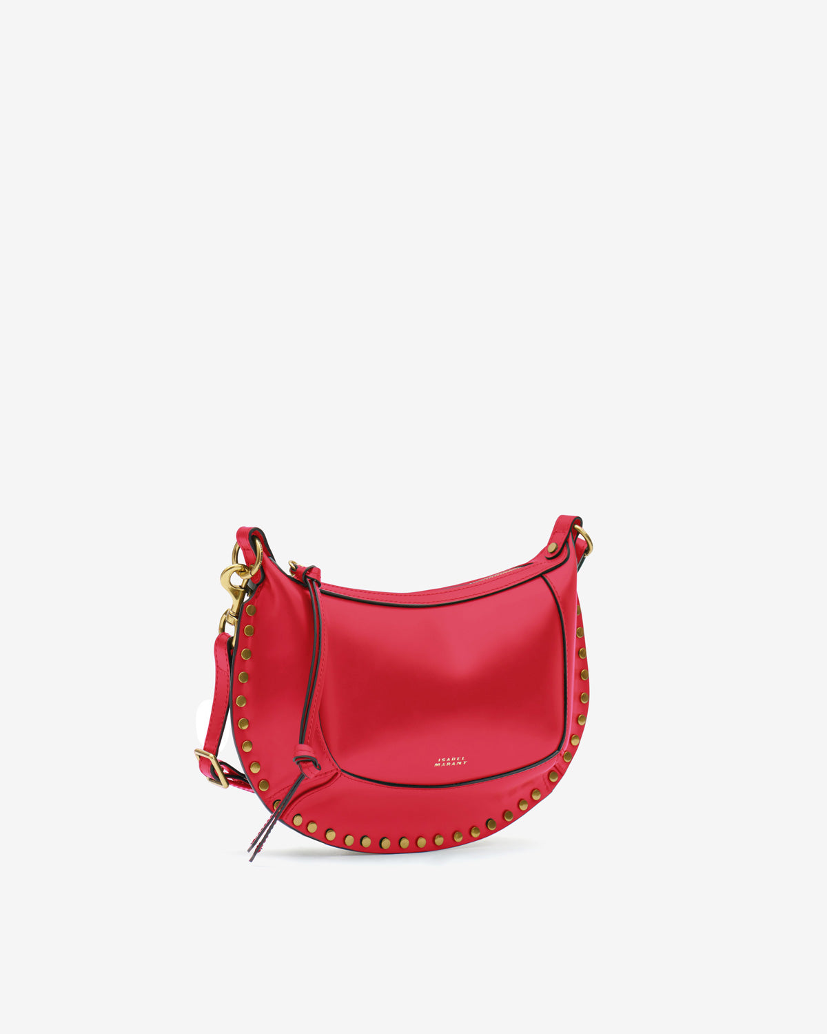 Borsa oskan moon in pelle di vitello da portare a spalla - Rosso - Woman - 4
