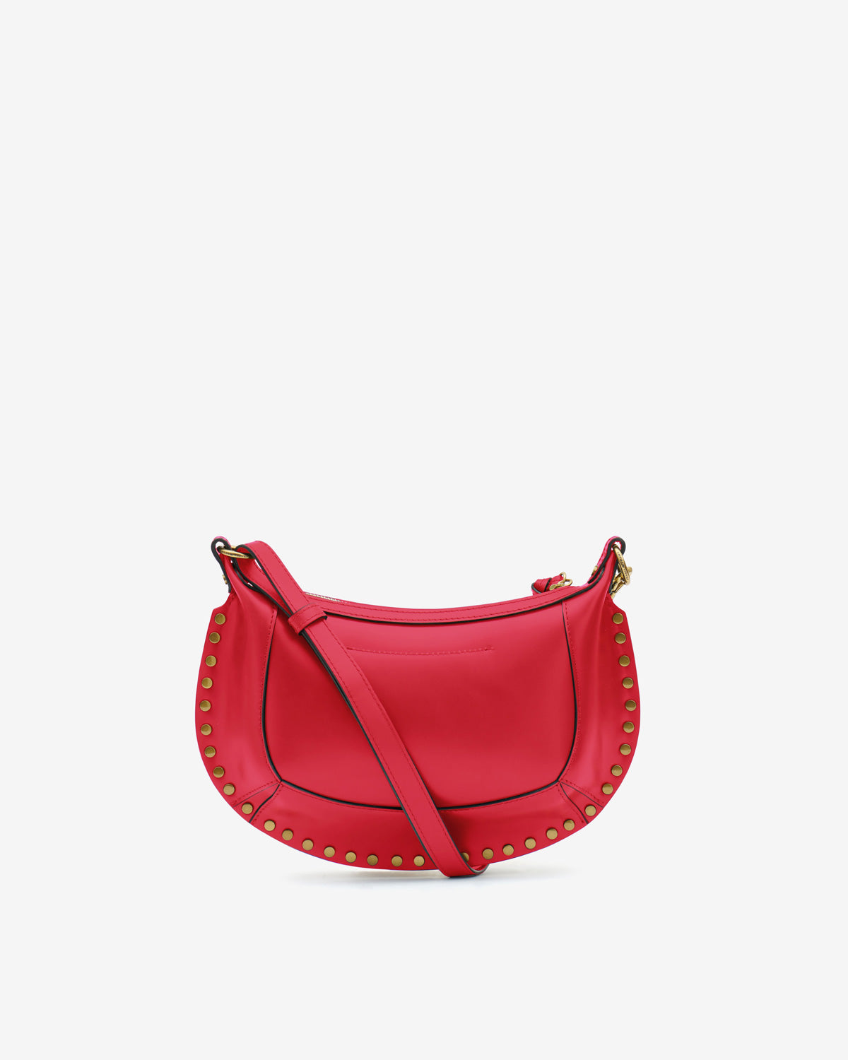 Borsa oskan moon in pelle di vitello da portare a spalla - Rosso - Woman - 2