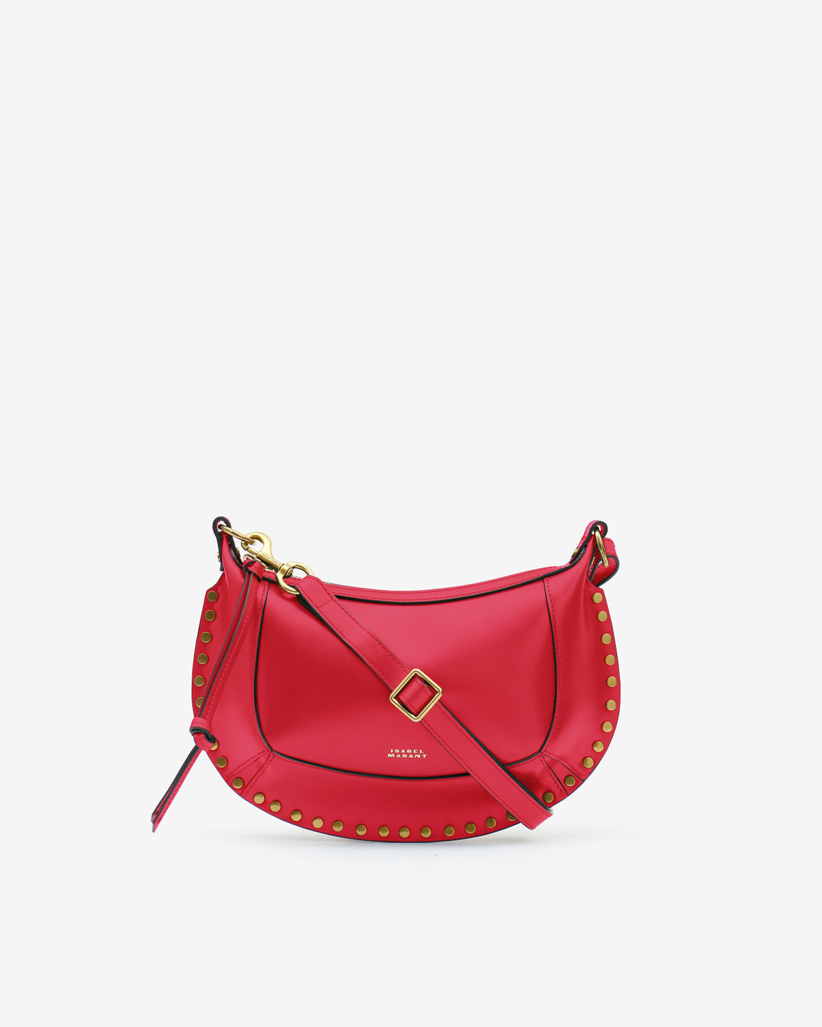 Borsa oskan moon in pelle di vitello da portare a spalla - Rosso - Woman - 1