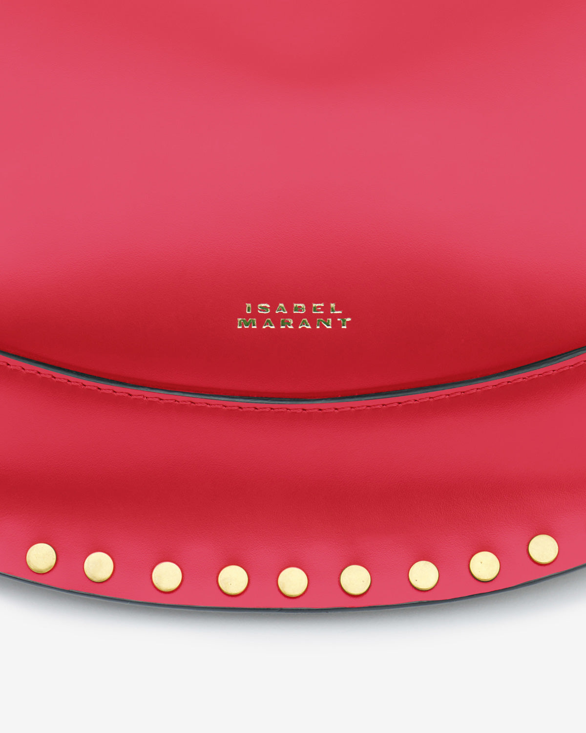 Borsa oskan moon in pelle di vitello da portare a spalla - Rosso - Woman - 3