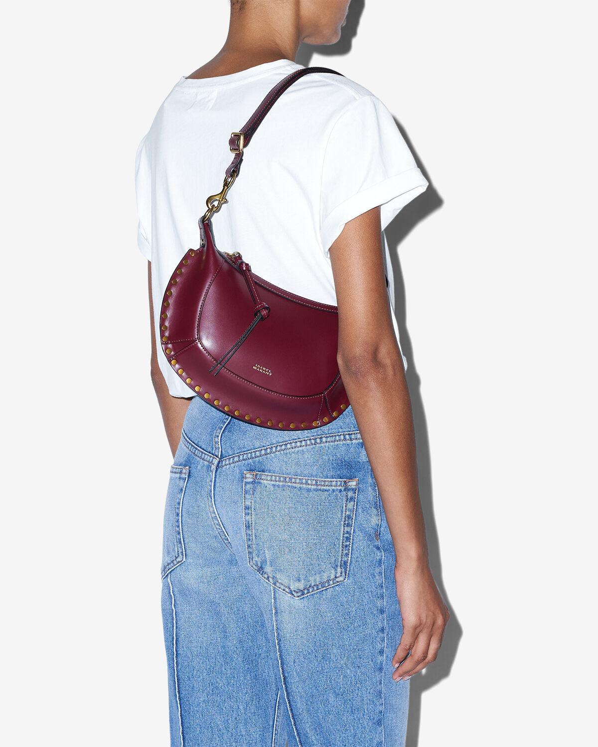 Oskan moon bag Woman Burgundy 6
