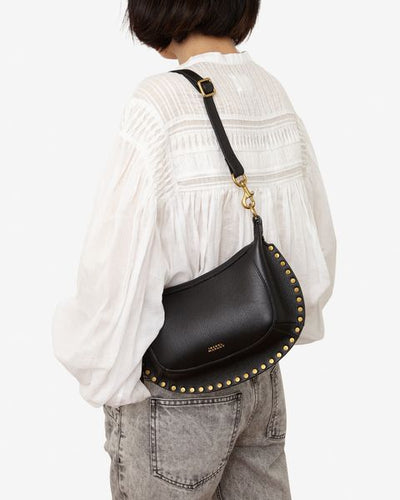 Schultertasche oskan moon aus genarbtem leder - Schwarz - Woman - 3