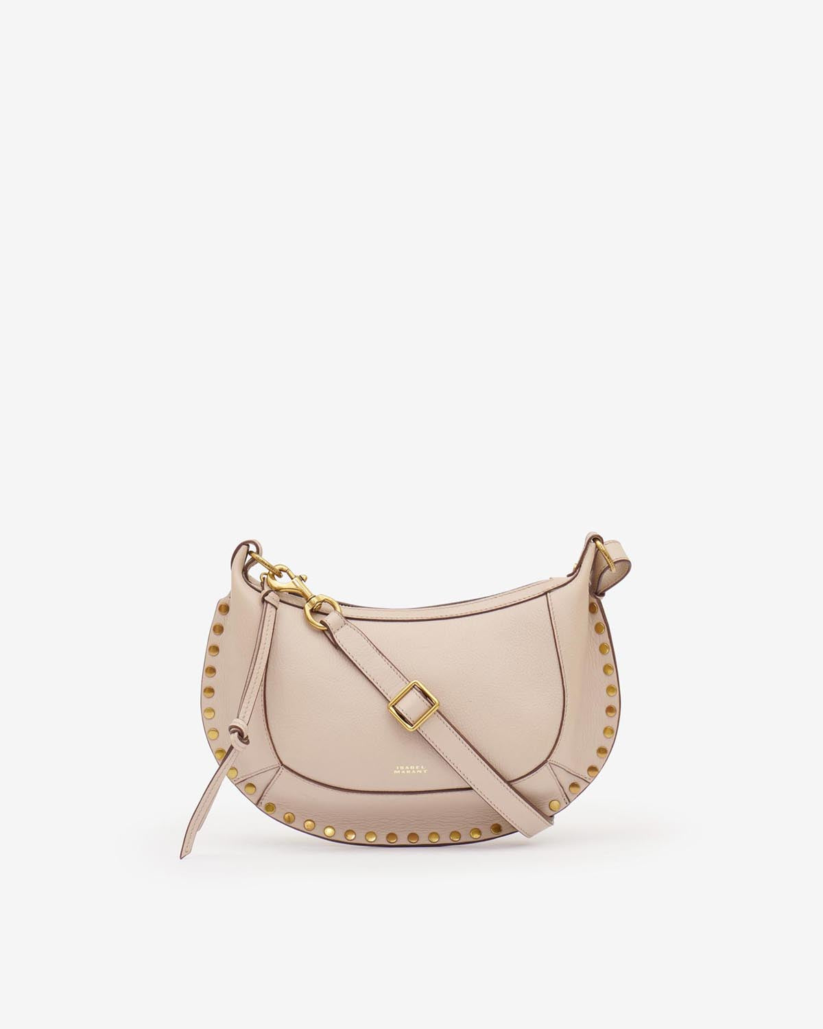 Schultertasche oskan moon aus genarbtem leder - Light beige - Woman - 1