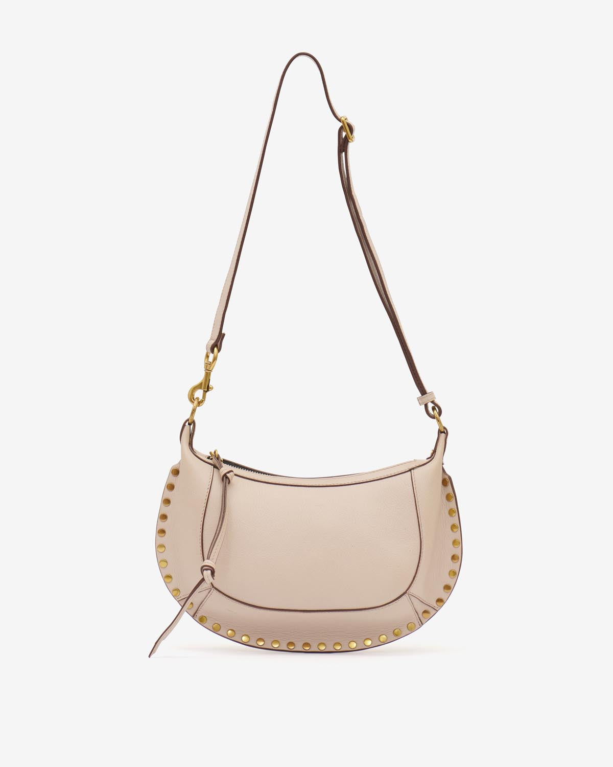 Schultertasche oskan moon aus genarbtem leder - Light beige - Woman - 6