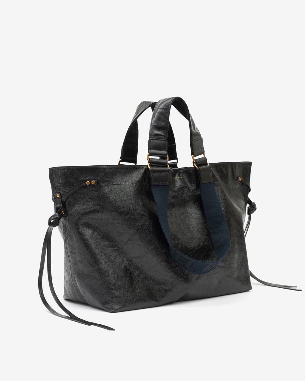 Wardy large tote bag in soft leather - Black - Woman - 9