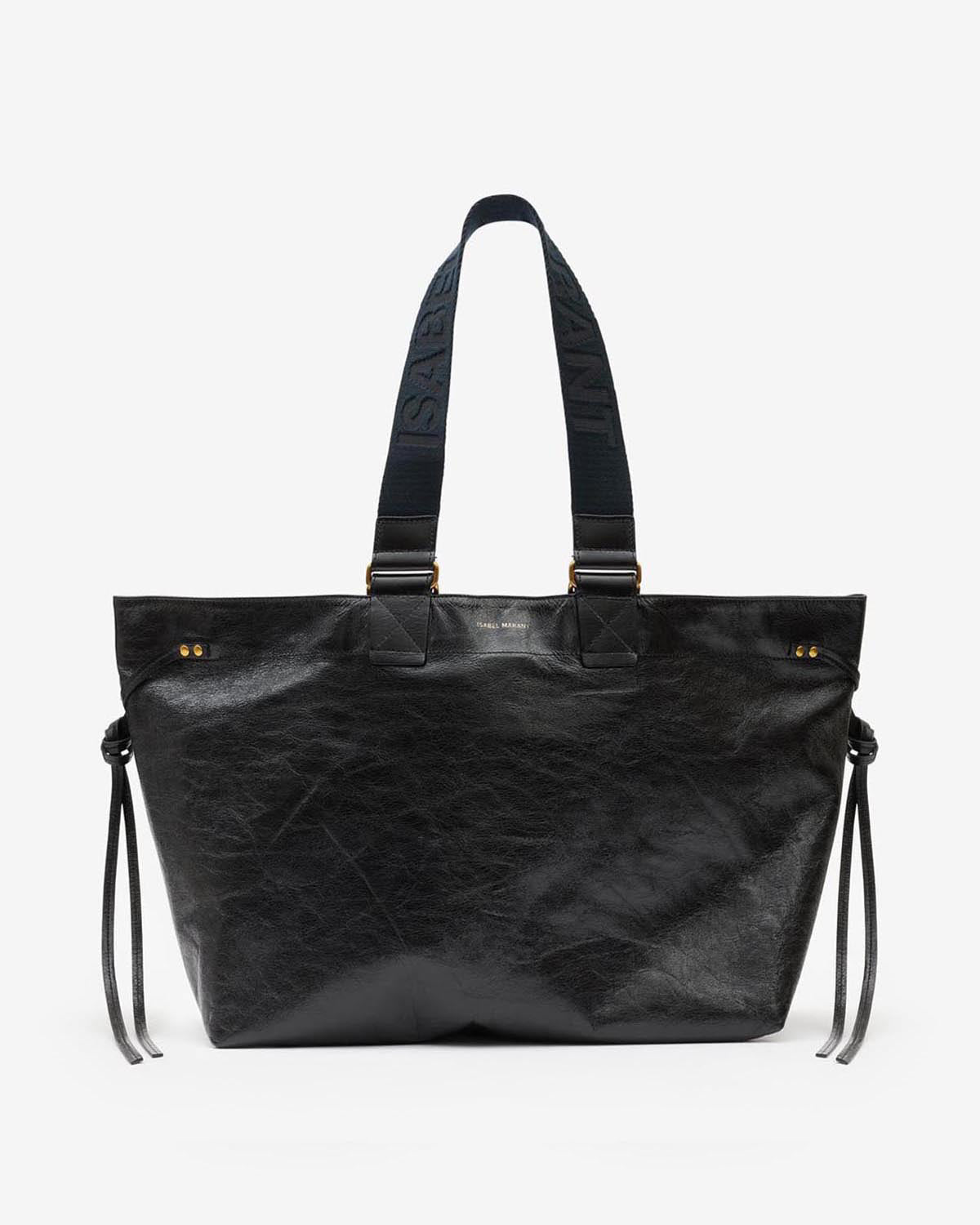 Wardy large tote bag in soft leather - Black - Woman - 12