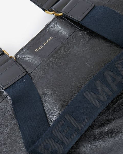 Wardy large tote bag in soft leather - Black - Woman - 5