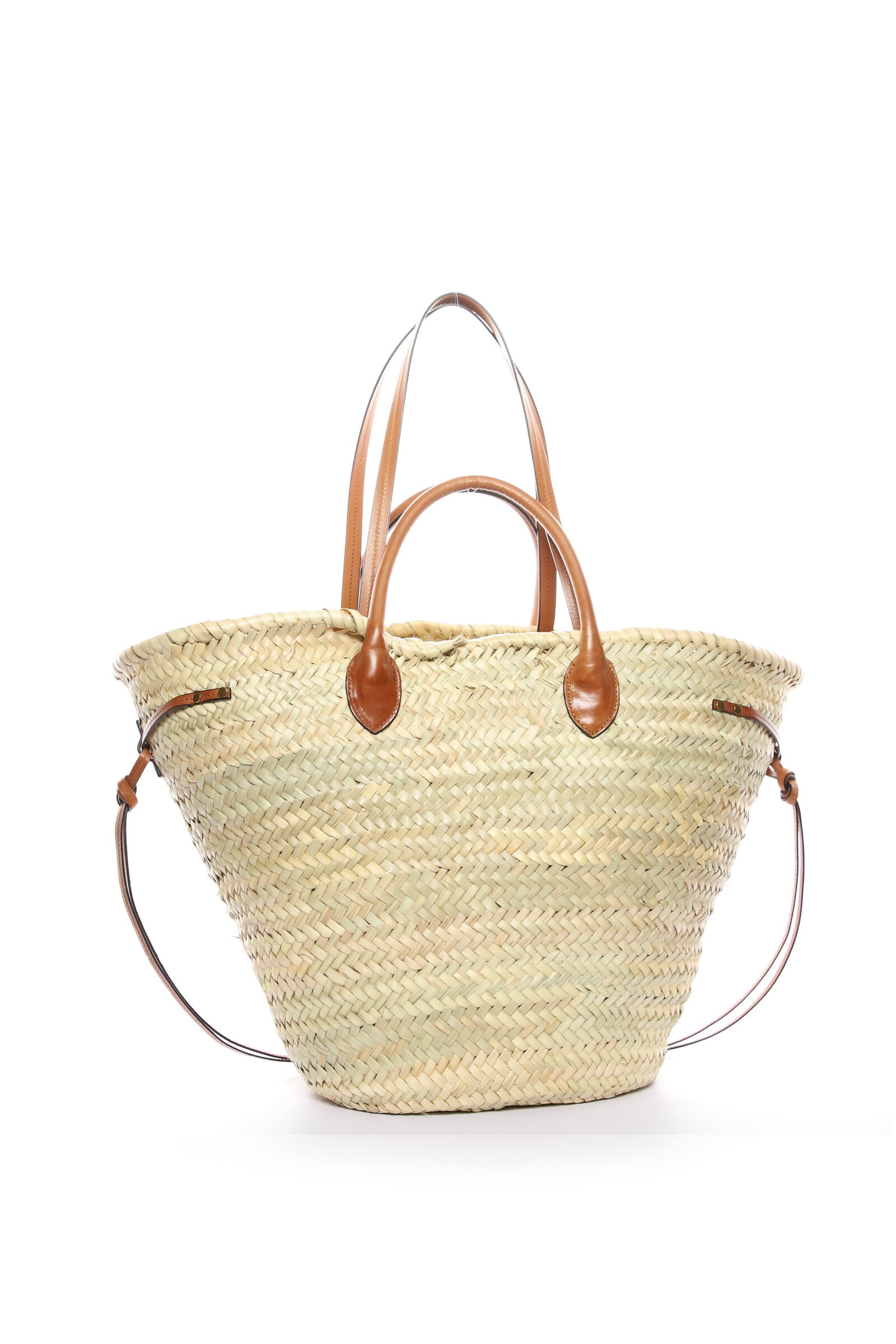 Cadix basket bag Woman Natural and cognac 1