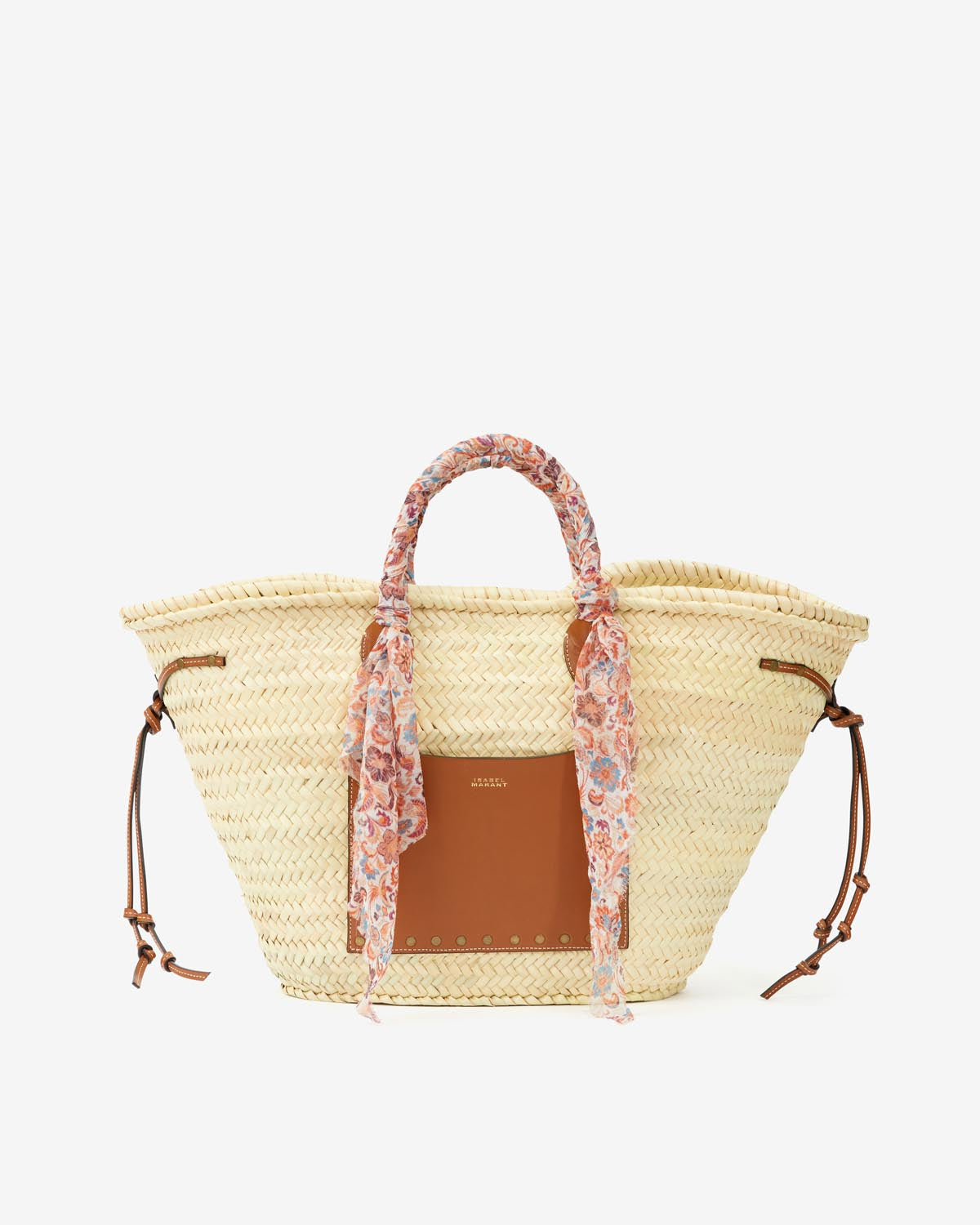 Cadix basket bag Woman Natural and cognac 4