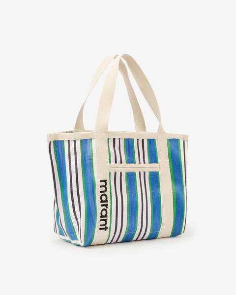 ★Isabel Marant★ Warden Striped Nylon Tote Bag Blue Multico MUSINSA | ISABEL MARANT Warden Striped Nylon Tote Bag - Blue