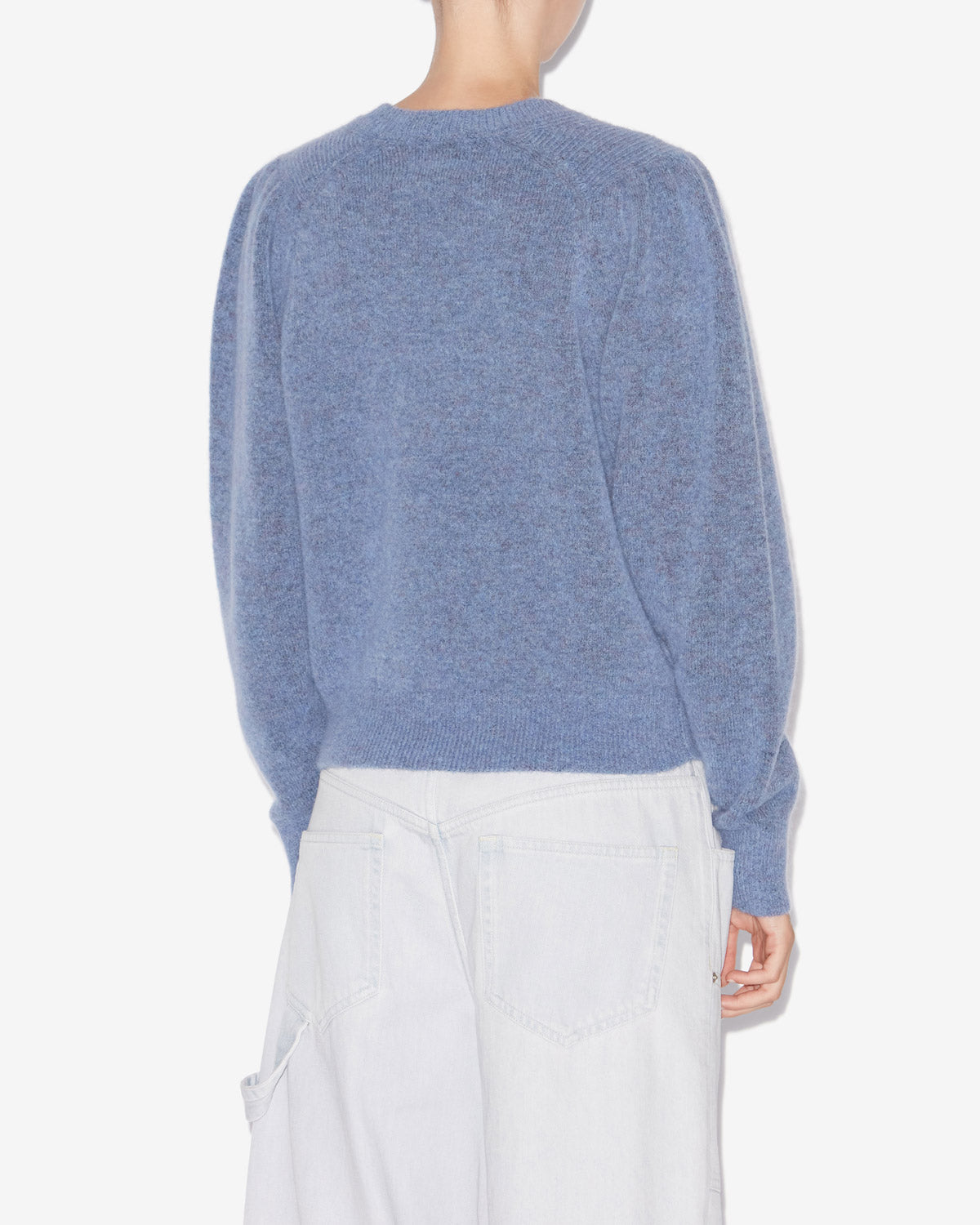 Peyton baby alpaca knit blend sweater - Sky blue - Woman - 4