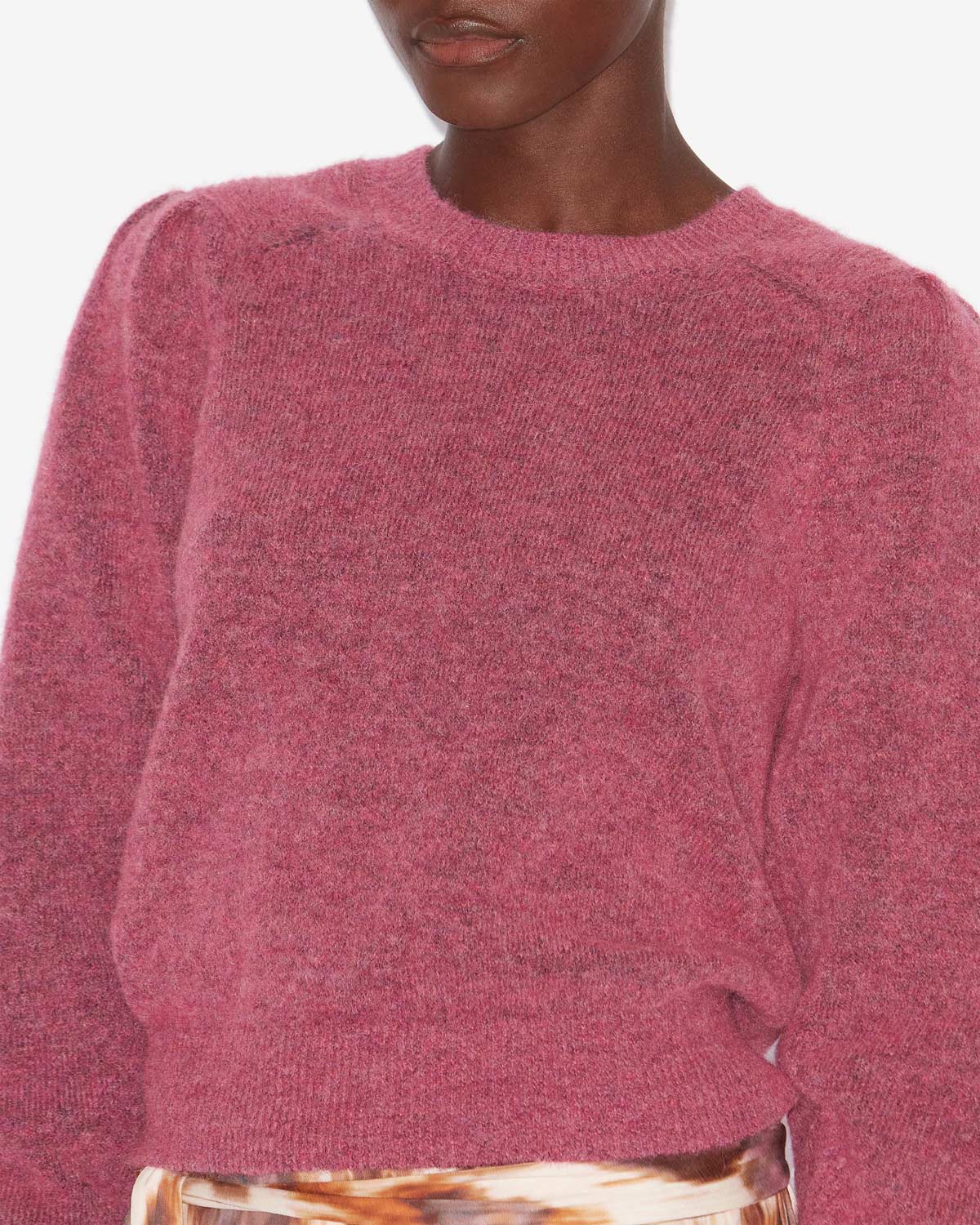 Peyton baby alpaca knit blend sweater - Pink - Woman - 2